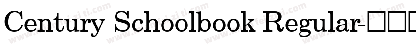 Century Schoolbook Regular字体转换